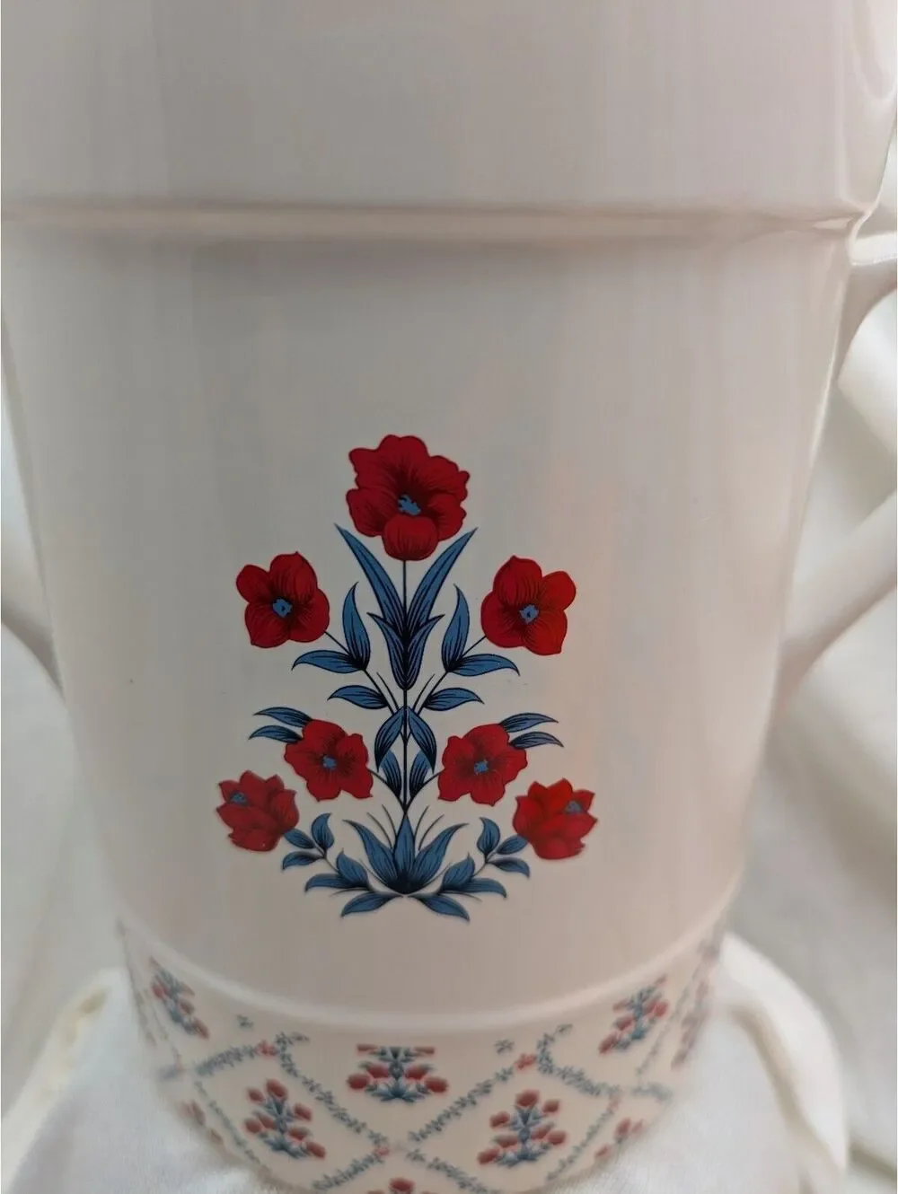 My Texas House Poppy Trellis Ceramic Utensil Crock 7